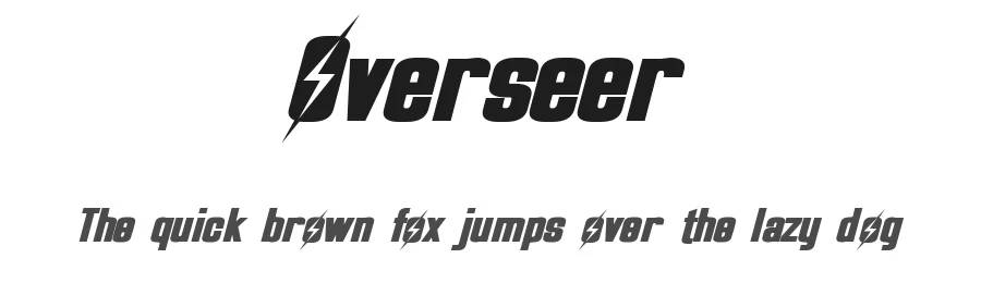 Overseer by Pixel Sagas โ Display Font