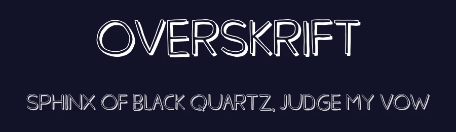 Overskrift by Pizzadude — Decorative Font — thumbnail 2