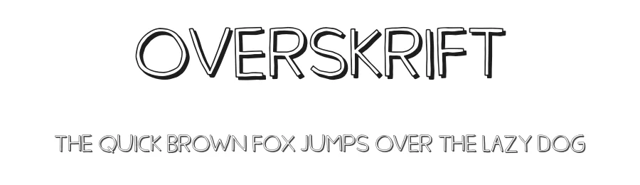 Overskrift by Pizzadude โ Decorative Font