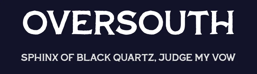 Oversouth by Letterhend Studio — Decorative Font — thumbnail 2