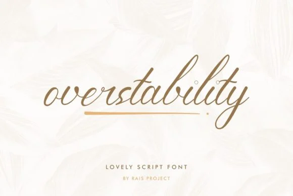 Overstability Font by RaisProject — Script Handwritten Font