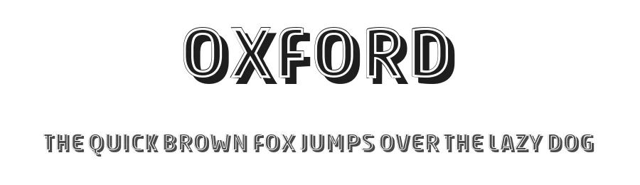 Oxford by Vladimir Nikolic — Decorative Font