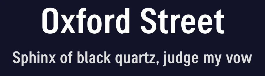 Oxford Street by K-Type — Sans Serif Font — thumbnail 2