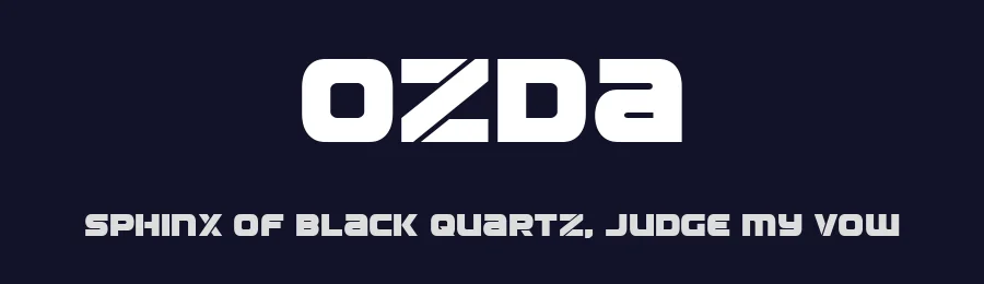 Ozda by Iconian Fonts — Display Font — thumbnail 2