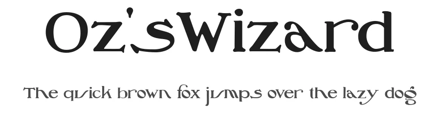 Oz'sWizard by Mario Arturo — Decorative Font