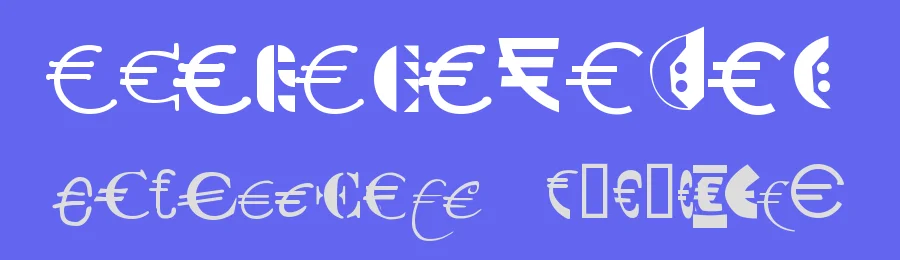 P22 Euros by P22 — Dingbats Font — thumbnail 3