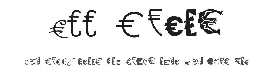 P22 Euros by P22 — Dingbats Font