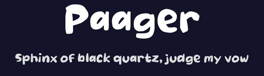 Paager by wepfont.com — Decorative Font — thumbnail 2