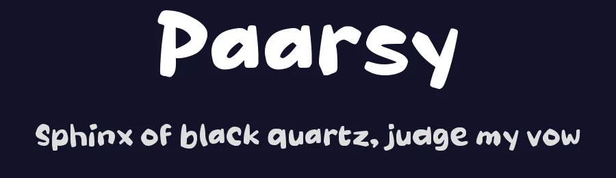 Paarsy by wepfont.com — Decorative Font — thumbnail 2