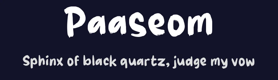 Paaseom by wepfont.com — Script Handwritten Font — thumbnail 2