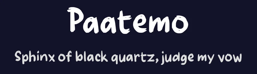 Paatemo by wepfont.com — Script Handwritten Font — thumbnail 2