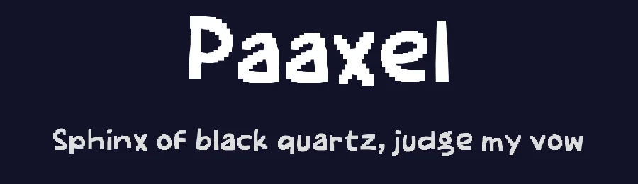 Paaxel by wepfont.com — Decorative Font — thumbnail 2