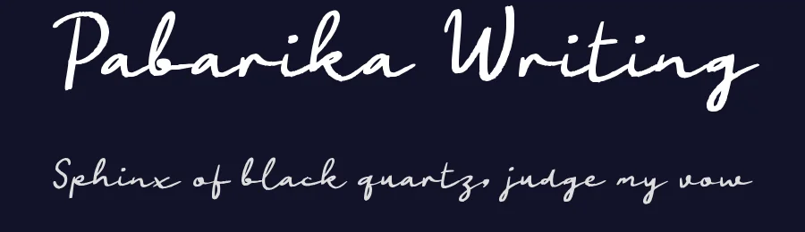 Pabarika Writing by wepfont.com — Script Handwritten Font — thumbnail 2