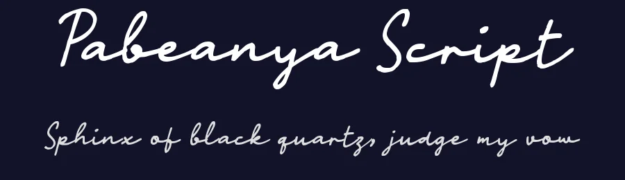 Pabeanya Script by wepfont.com — Script Handwritten Font — thumbnail 2