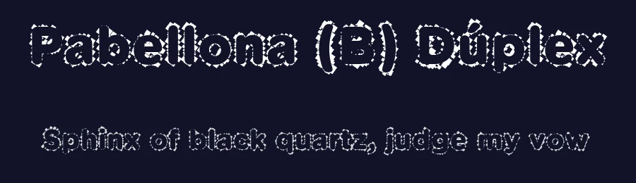 Pabellona (B) Dúplex by deFharo — Decorative Font — thumbnail 2