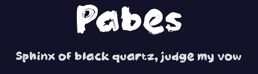 Pabes by wepfont.com — Script Handwritten Font — thumbnail 2