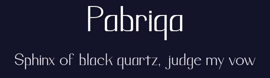 Pabriqa by Rhtypefoundry — Sans Serif Font — thumbnail 2