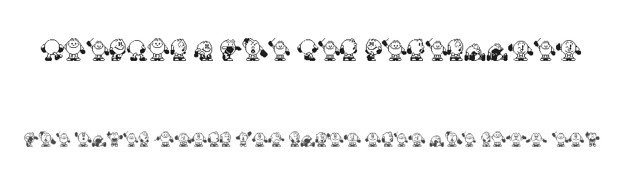 Pac-Man 2 The New Adventures by Font Bureau — Dingbats Font