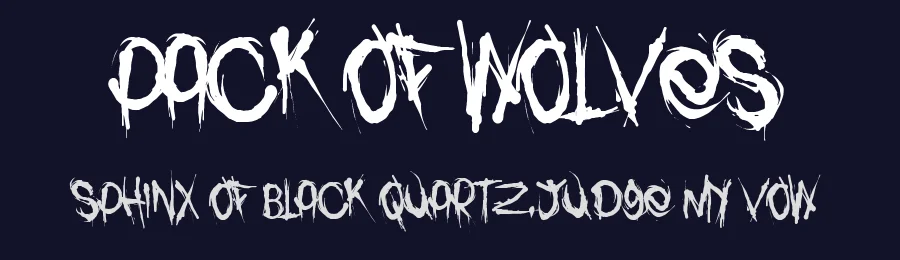Pack of Wolves by Fontmonger — Decorative Font — thumbnail 2