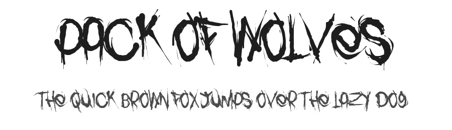 Pack of Wolves by Fontmonger — Decorative Font