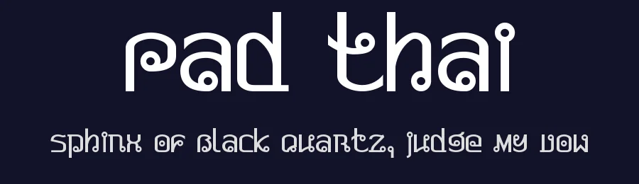 Pad Thai by Harold's Fonts — Decorative Font — thumbnail 2