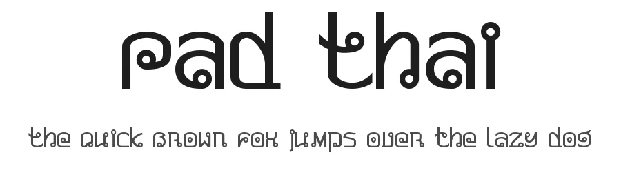 Pad Thai by Harold's Fonts — Decorative Font