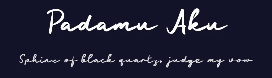Padamu Aku by wepfont.com — Script Handwritten Font — thumbnail 2
