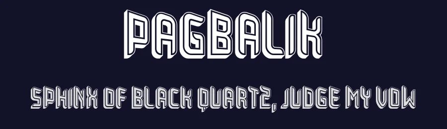 Pagbalik by Vladimir Nikolic — Decorative Font — thumbnail 2