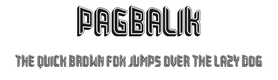 Pagbalik by Vladimir Nikolic โ Decorative Font