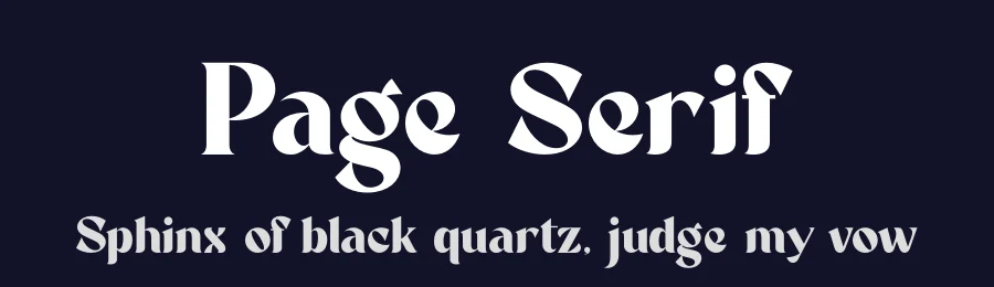 Page Serif by Riyadh Rahman — Serif Font — thumbnail 2