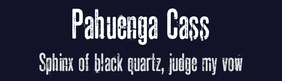 Pahuenga Cass by Bumbayo Font Fabrik — Decorative Font — thumbnail 2