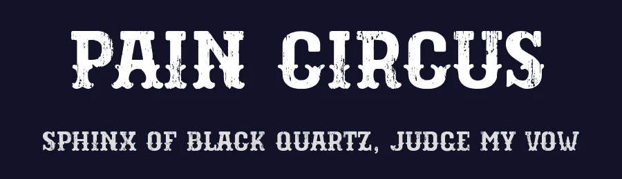 Pain Circus by Woodcutter — Decorative Font — thumbnail 2