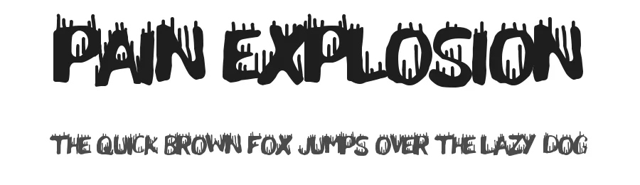 Pain Explosion by Woodcutter โ Decorative Font