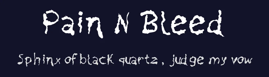 Pain N Bleed by Galdino Otten Fonts — Decorative Font — thumbnail 2