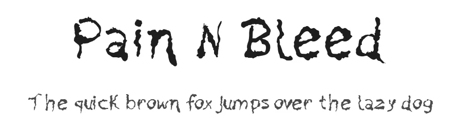 Pain N Bleed by Galdino Otten Fonts — Decorative Font