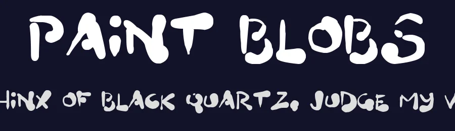 Paint Blobs by Hawtpixel — Decorative Font — thumbnail 2