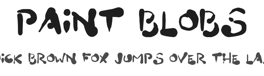 Paint Blobs by Hawtpixel — Decorative Font