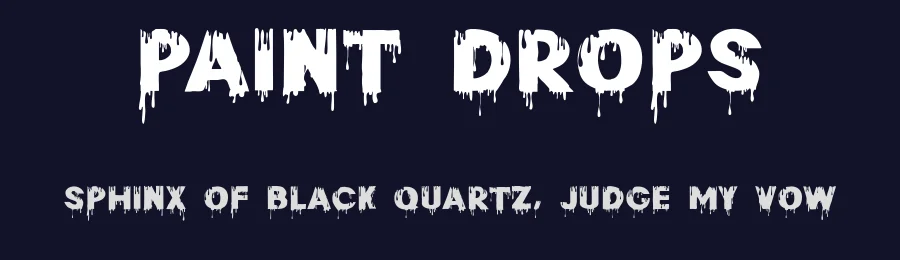 Paint Drops by 177Studio — Decorative Font — thumbnail 2