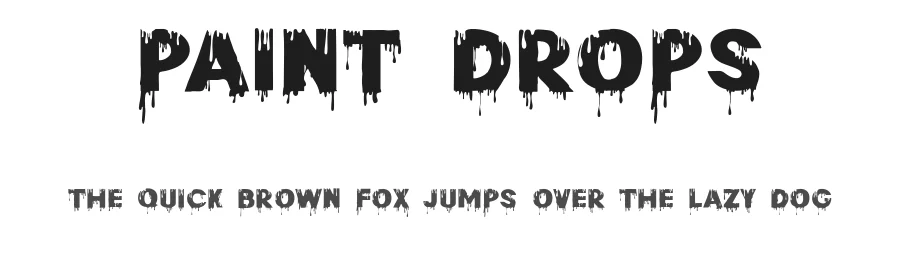 Paint Drops by 177Studio — Decorative Font