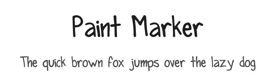 Paint Marker by Elaine Dettmann — Script Handwritten Font