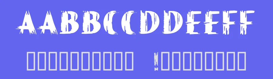 Paint Peel Initials by Richard William Mueller — Decorative Font — thumbnail 3