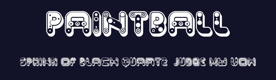 Paintball by Vladimir Nikolic — Decorative Font — thumbnail 2