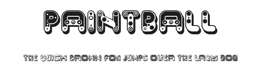 Paintball by Vladimir Nikolic — Decorative Font