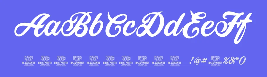 Painter by Måns Grebäck — Script Handwritten Font — thumbnail 3