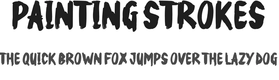 Painting Strokes by JSH creates — Decorative Font