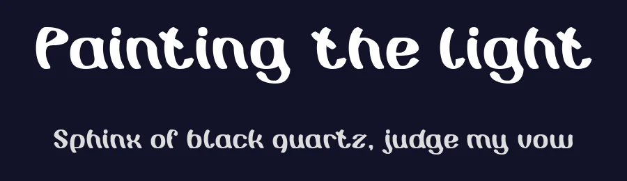 Painting the light by weknow — Decorative Font — thumbnail 2