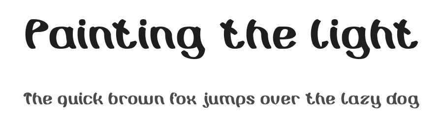 Painting the light by weknow — Decorative Font