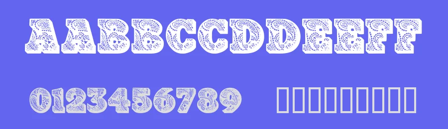 Paisley Caps by House of Lime — Decorative Font — thumbnail 3