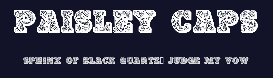 Paisley Caps by House of Lime — Decorative Font — thumbnail 2