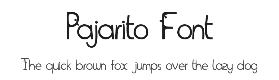 Pajarito Font by Zoé Zoro — Decorative Font